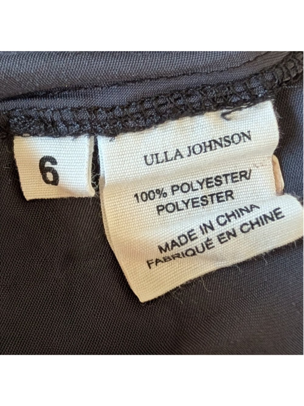 Ulla Johnson Strapless High Low Dress Skirt Black Smocked Embroidered Size 6 - Picture 6 of 13